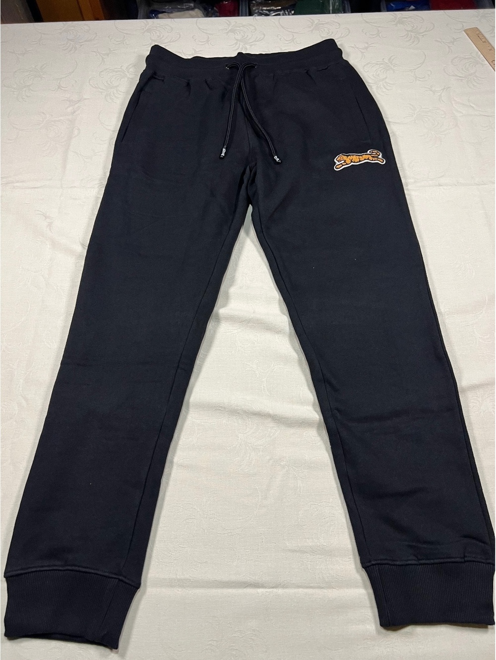 Le Tigre Black Fleece Sweatpants Size Medium Stitched